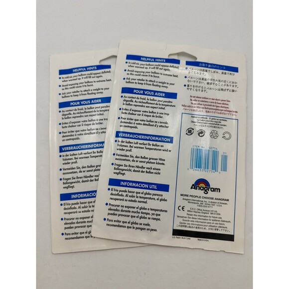 Looney Tunes Taz 18” Milar Happy Birthday Balloon WB Vintage 90’s Y2K Lot Of 2 - Picture 2 of 2